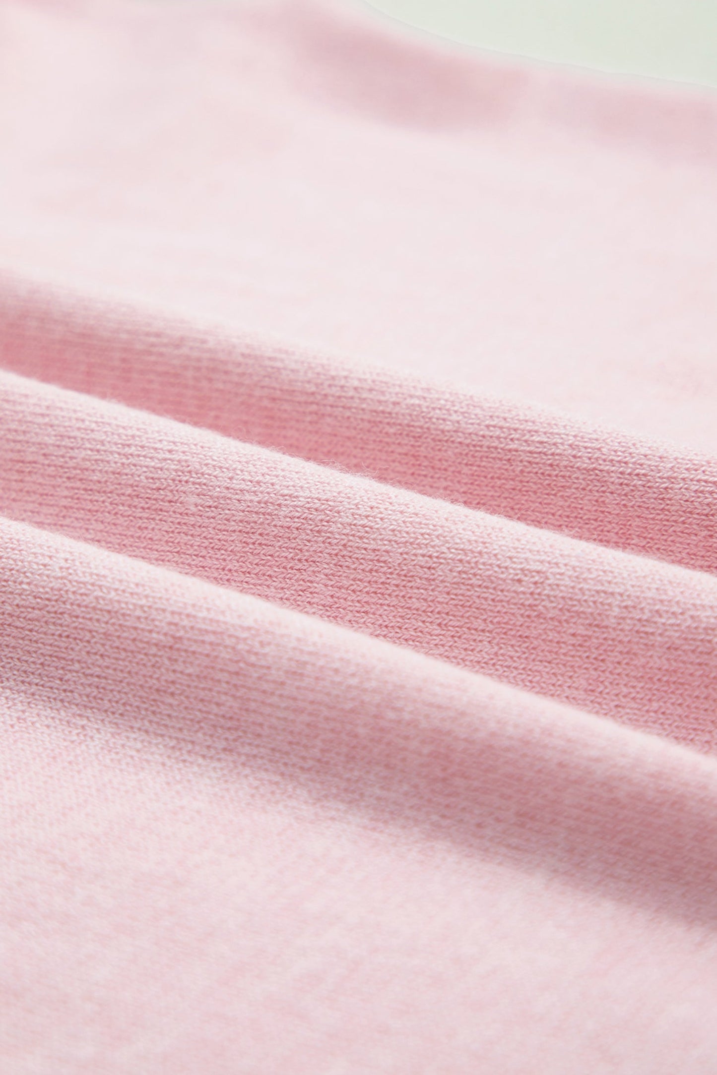 Strawberry Pink Lacy V Neckline Short Sleeve Sweater