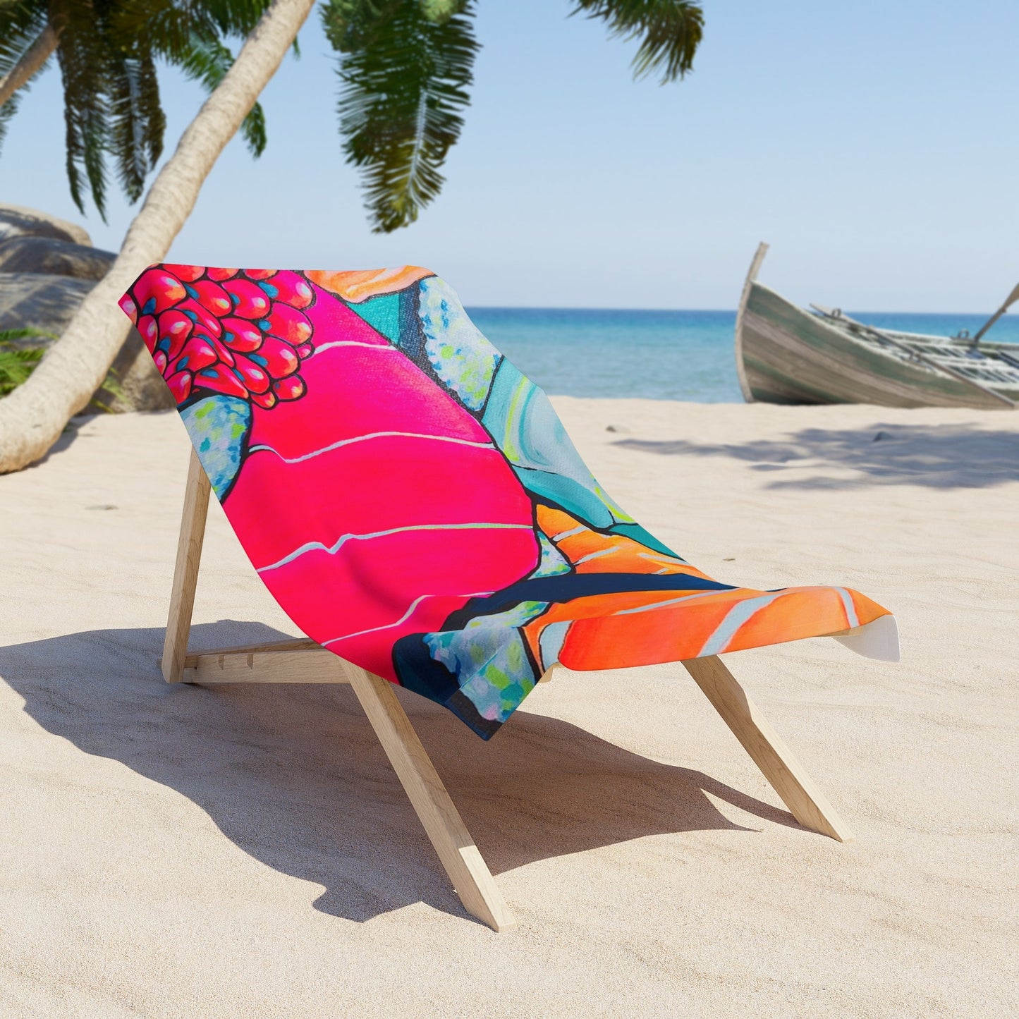 Neon Sushi Beach Towel for Summer Fun and Vacation Essentials