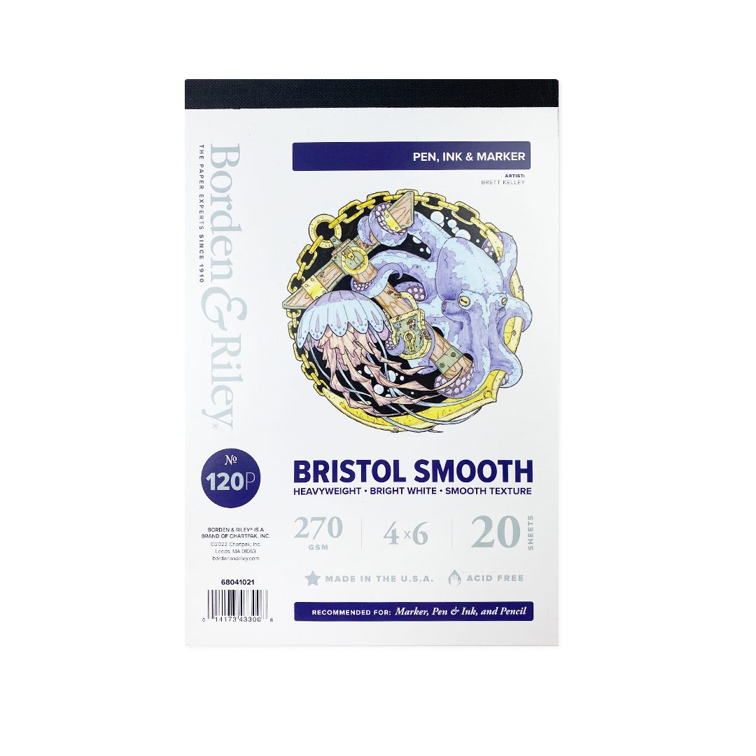 Borden & Riley 120P Bristol 4x6--20 sheets