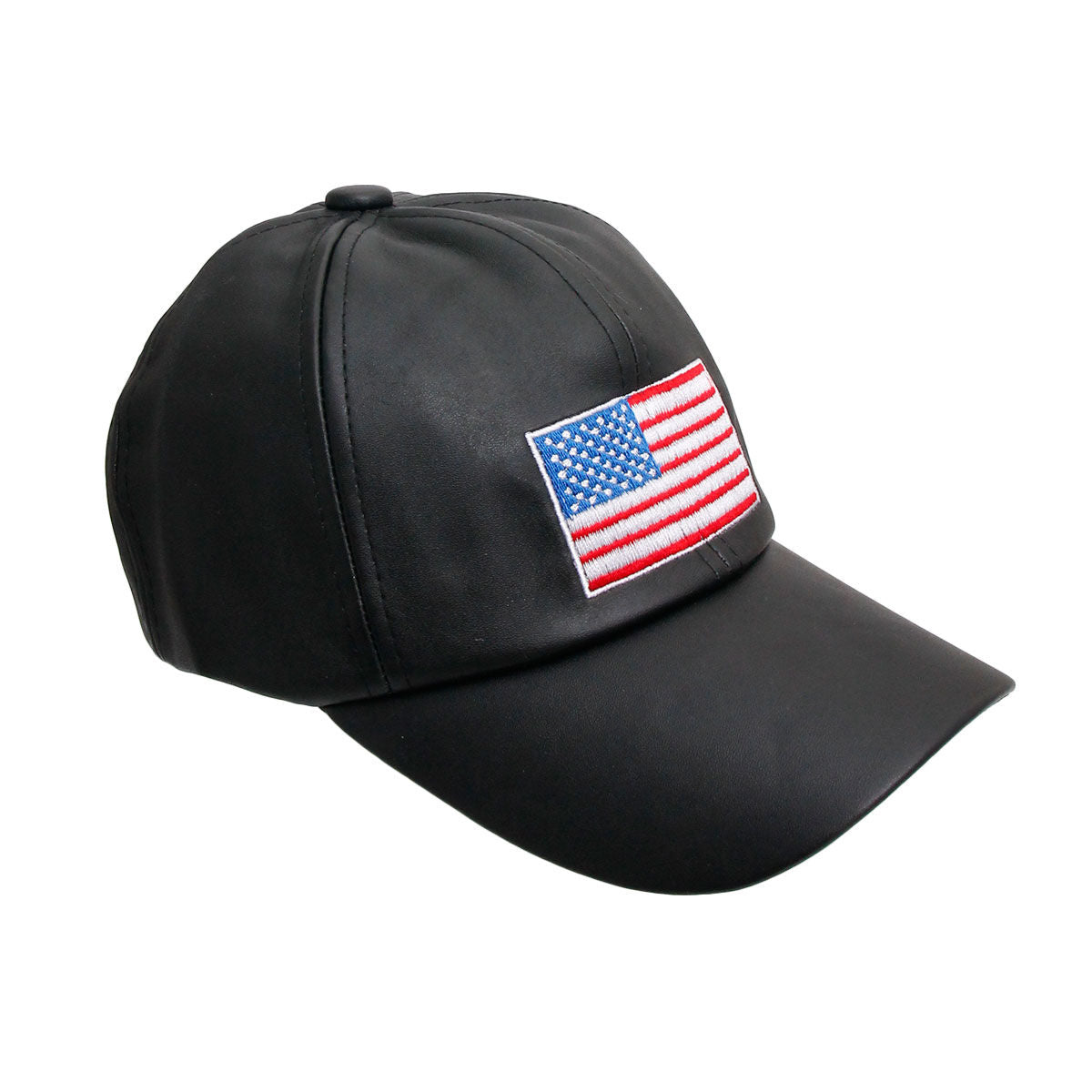 Black Embroidered Hat Patriotic Stylish Casual Accessory