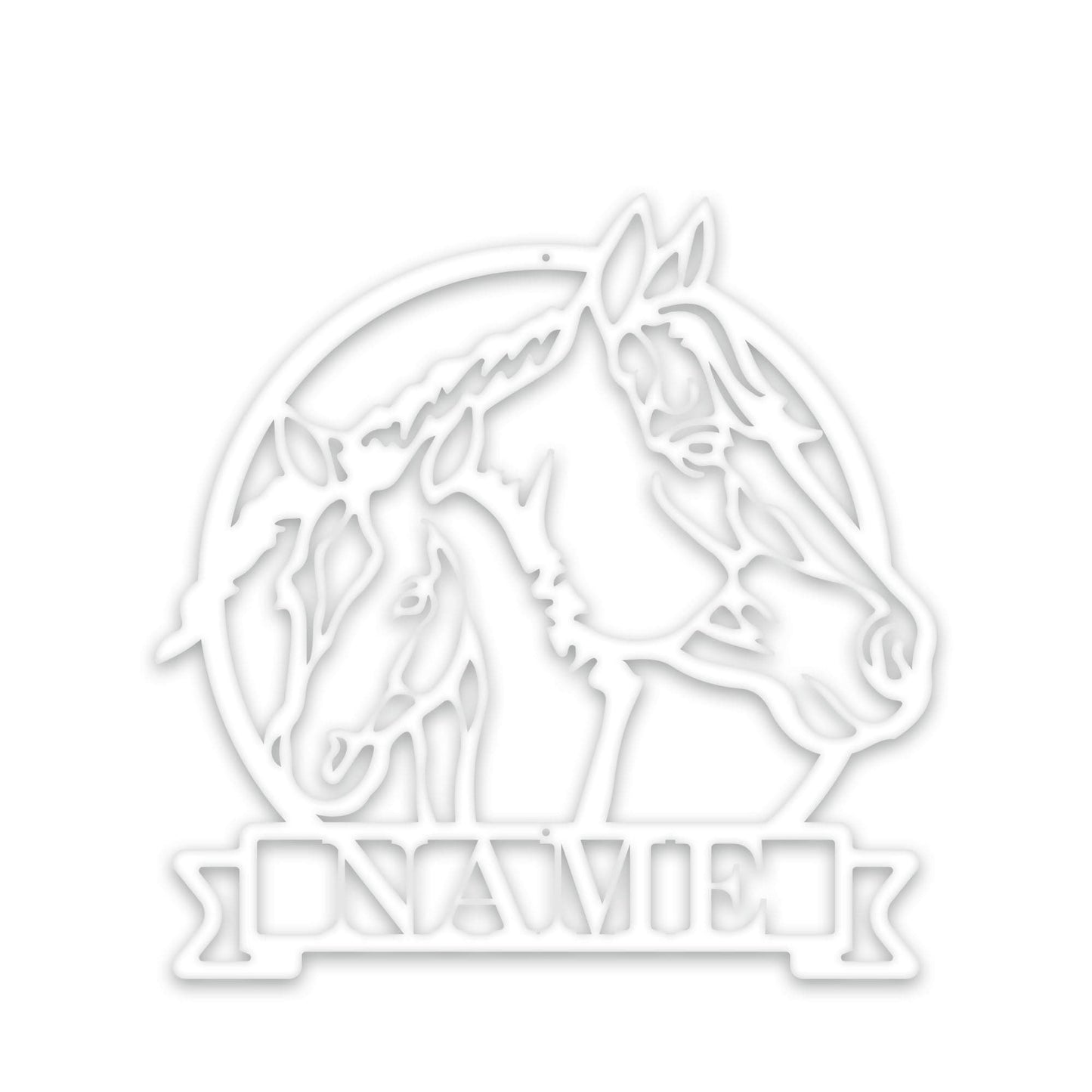 Farm Horse and Pony Personalized Metal Sign