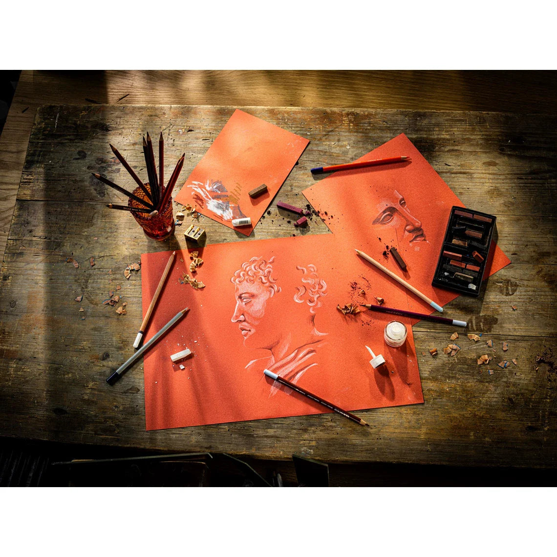 Rembrandt Toned Sanguined Red Paper 4x6 | 12 Sheets