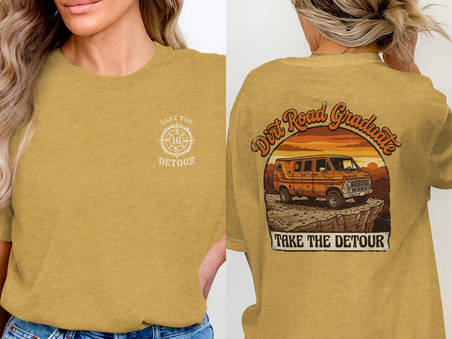 Dirt Road Graduate Vintage Van Life T-Shirt