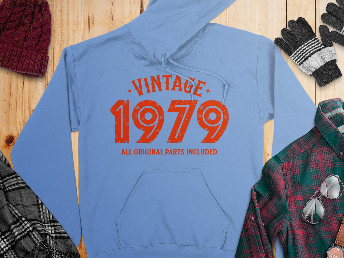 Vintage 1979 All Original Parts Included Design Hoodie