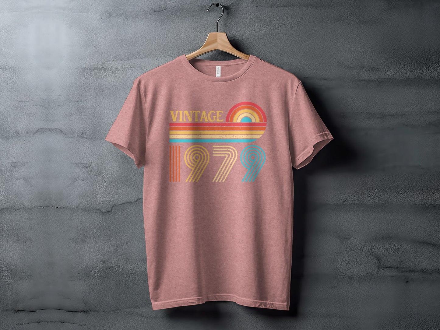 Retro Vintage 1979 Birthday Design For Year Born T-Shirt