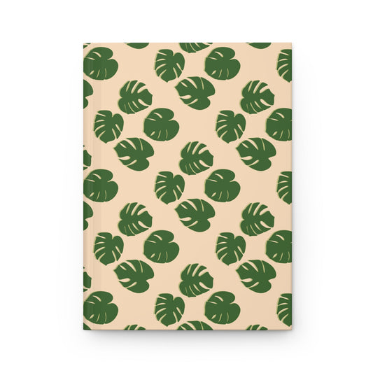 Monstera Pattern Hardcover Journal