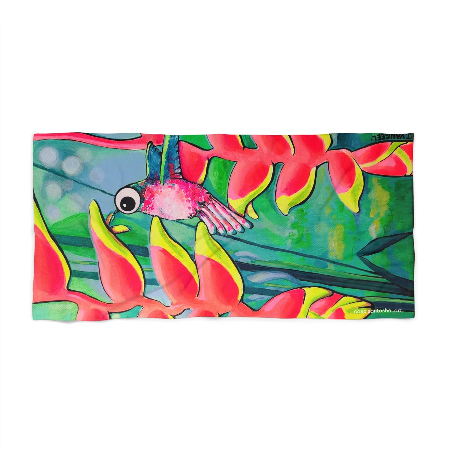 Cyclops Hummingbirds Beach Towel for Summer Fun and Vacation Essentials