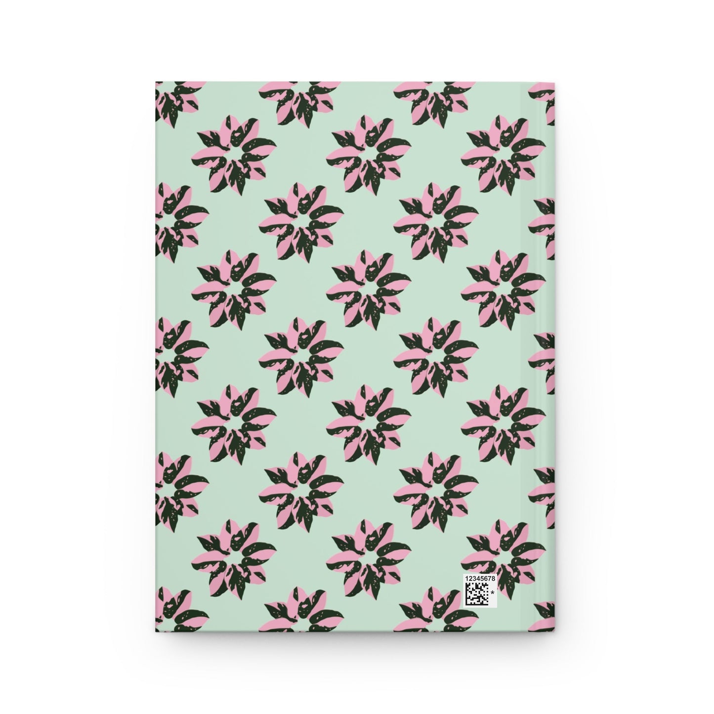 Pink Princess Philodendron Pattern Hardcover Journal