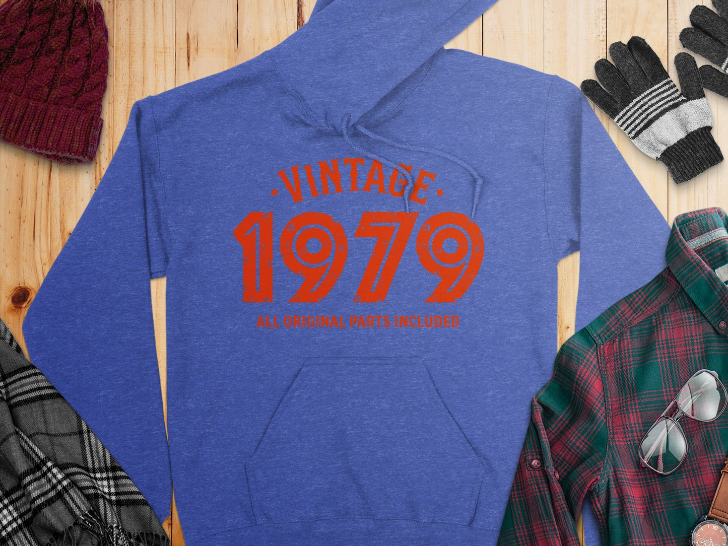 Vintage 1979 All Original Parts Included Design Hoodie
