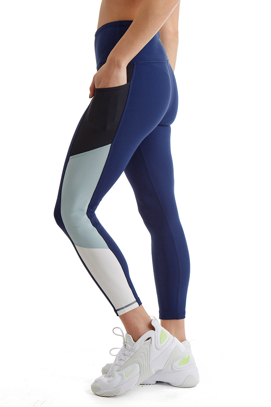Women's Side Color Block Leggings 24" inseam by CoverGirl