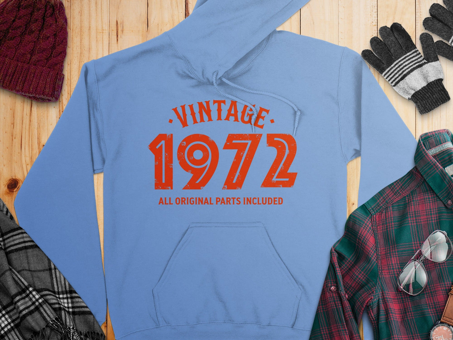 Vintage 1972 All Original Parts Included Graphic Hoodie