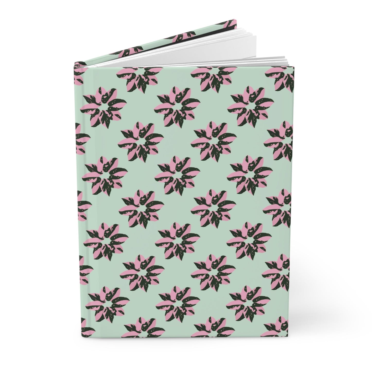 Pink Princess Philodendron Pattern Hardcover Journal