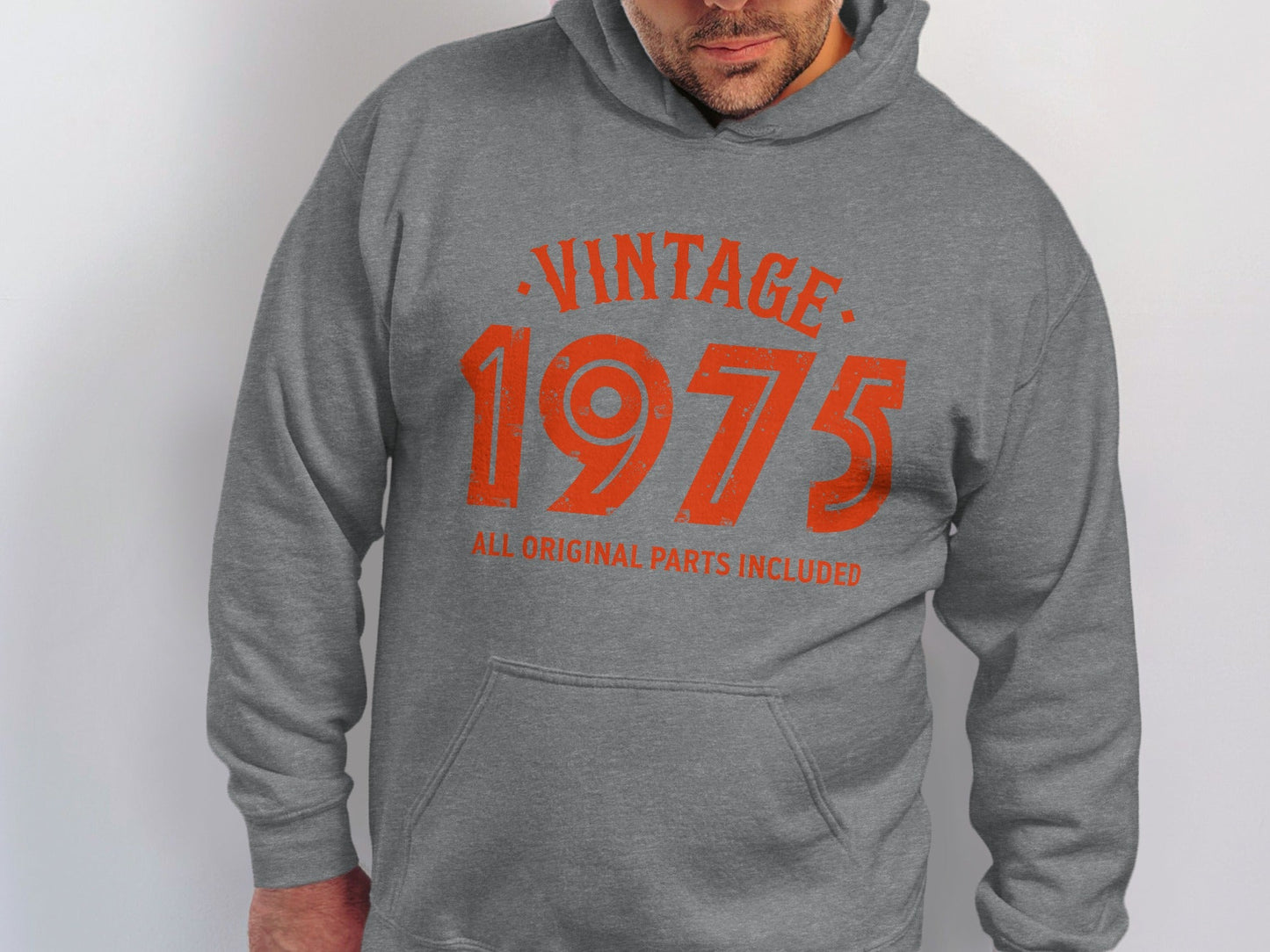 Vintage 1975 All Original Parts Included Graphic Design Hoodie