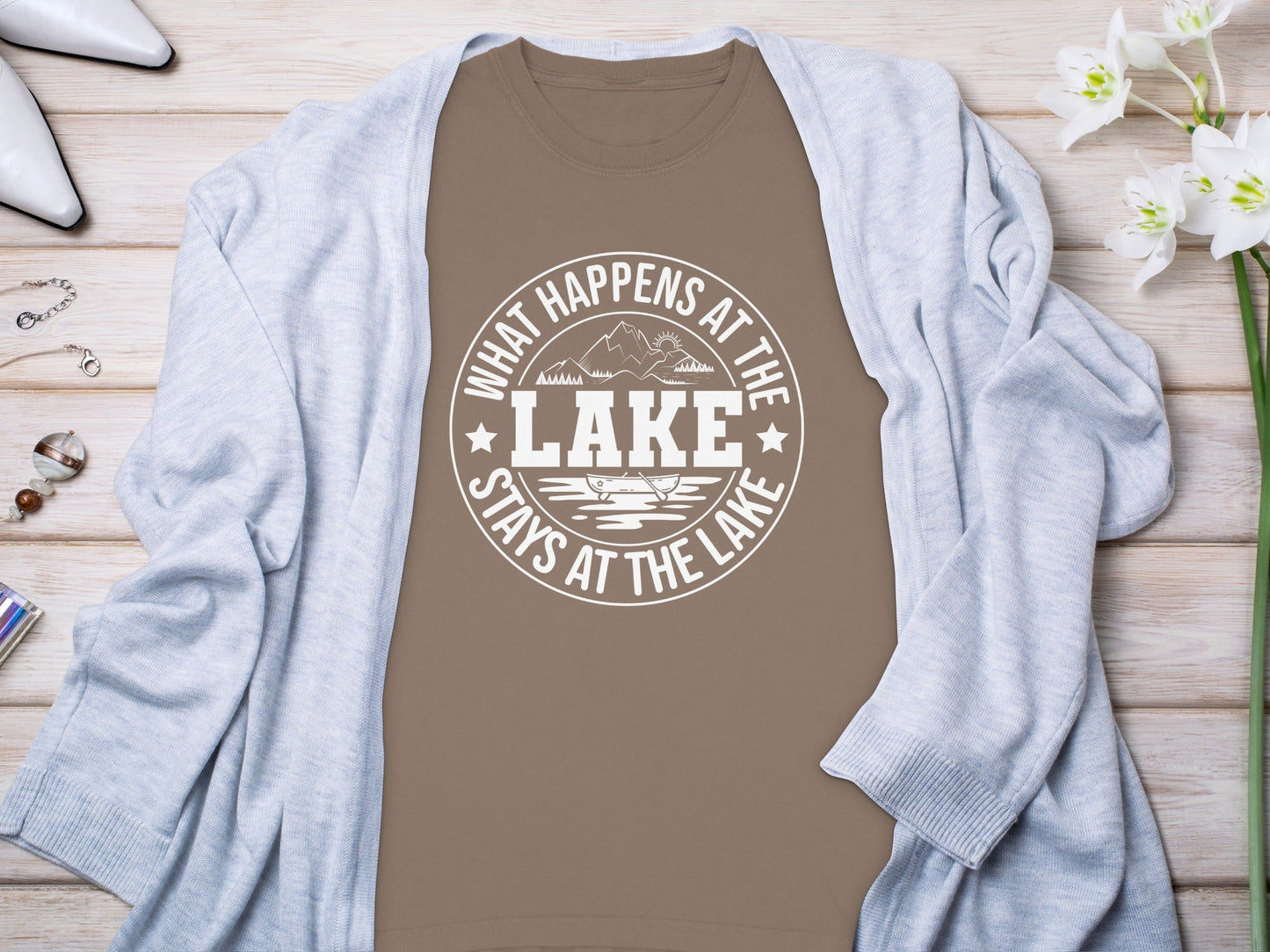What Happens At The Lake Stays At The Lake Long Sleeve T-Shirt