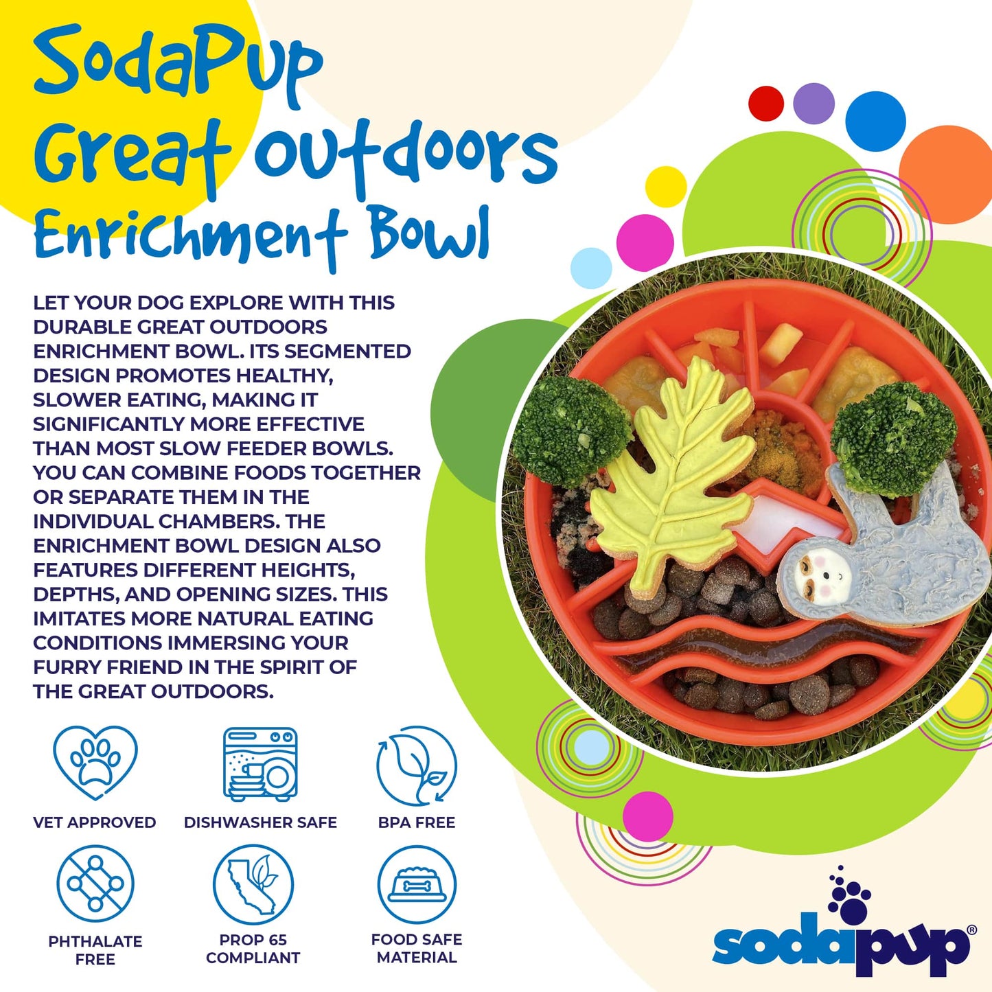 Great Outdoors eBowl - Slow Feeder Dog Bowl & Enrichment | USA Made