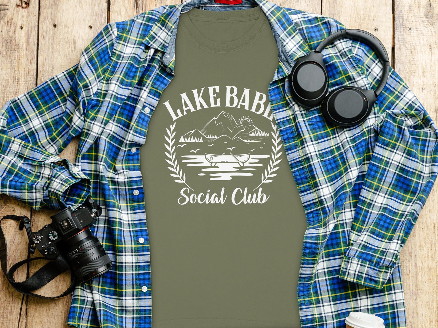 Lake Babe Social Club Vacation Outdoors Design Long Sleeve T-Shirt