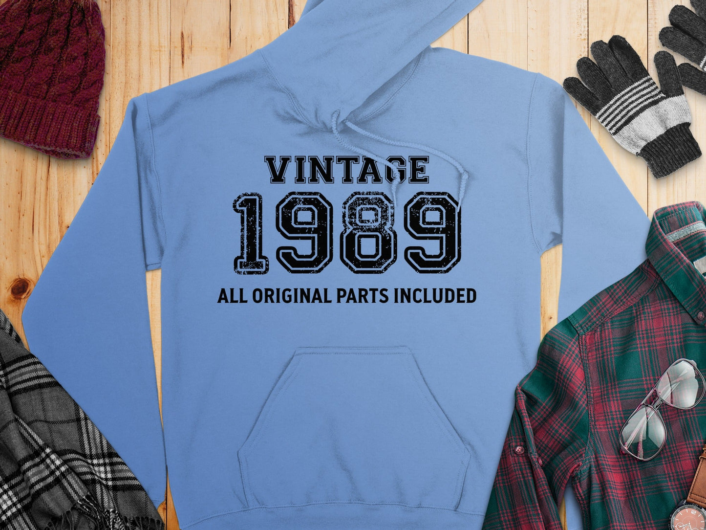 Vintage Style 1989 All Original Parts Included Hoodie