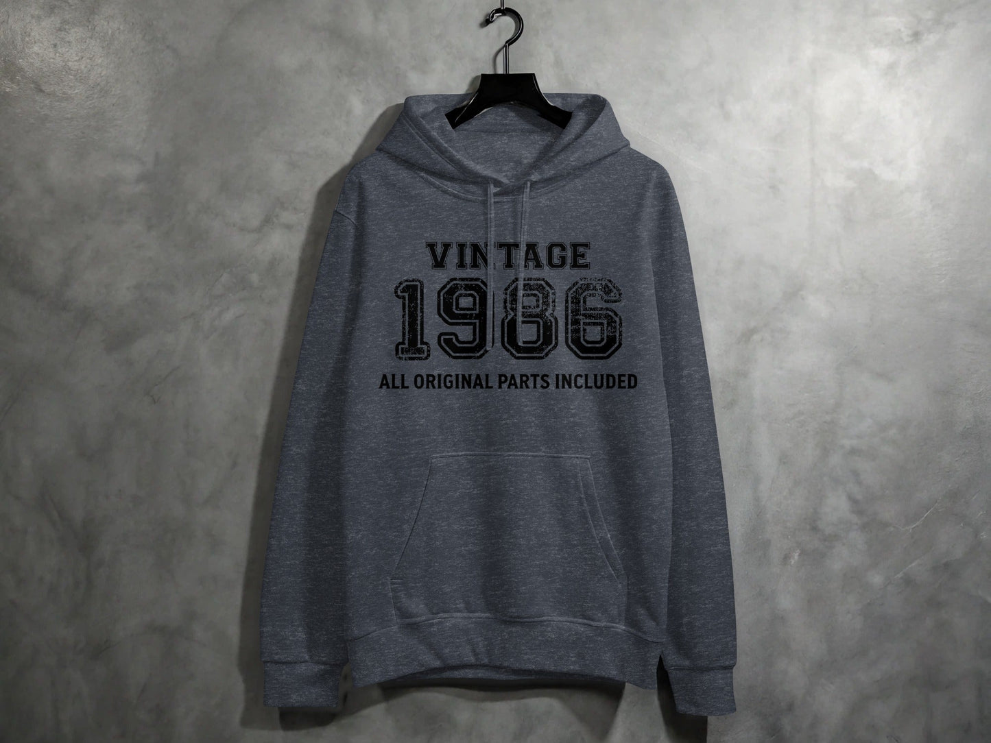 Vintage Style 1986 All Original Parts Included Hoodie