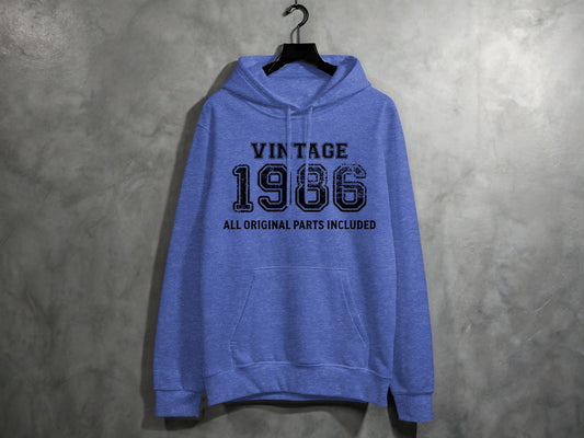 Vintage Style 1986 All Original Parts Included Hoodie