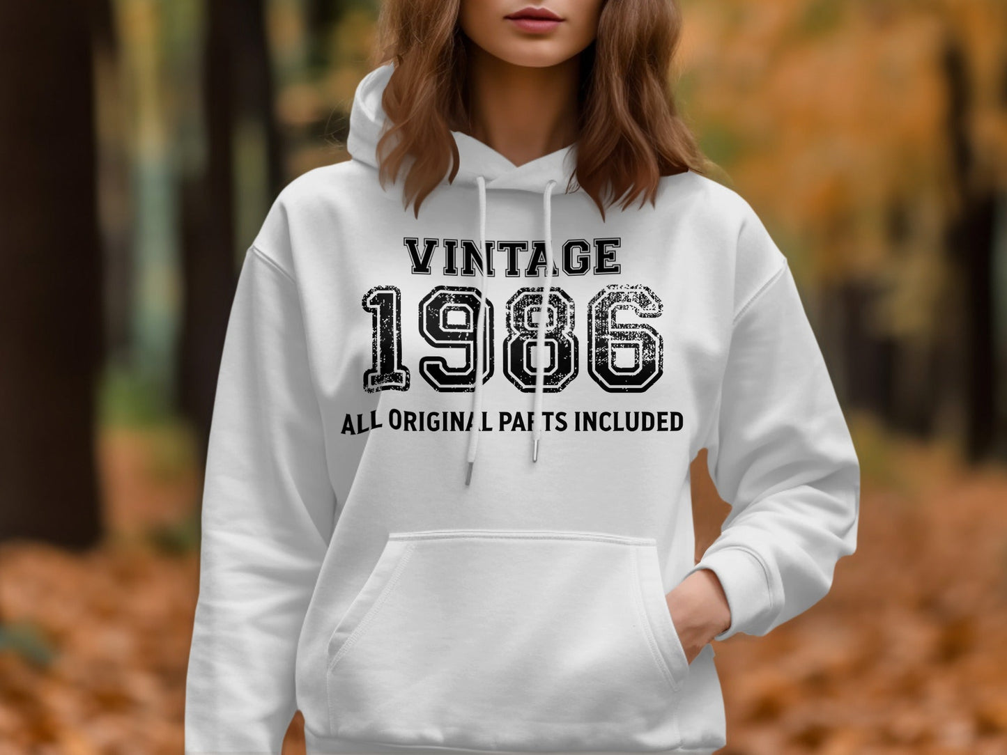 Vintage Style 1986 All Original Parts Included Hoodie