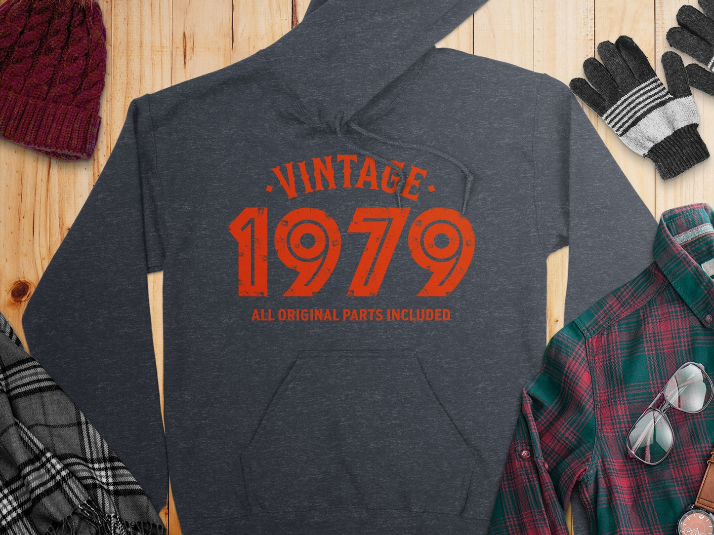 Vintage 1979 All Original Parts Included Design Hoodie