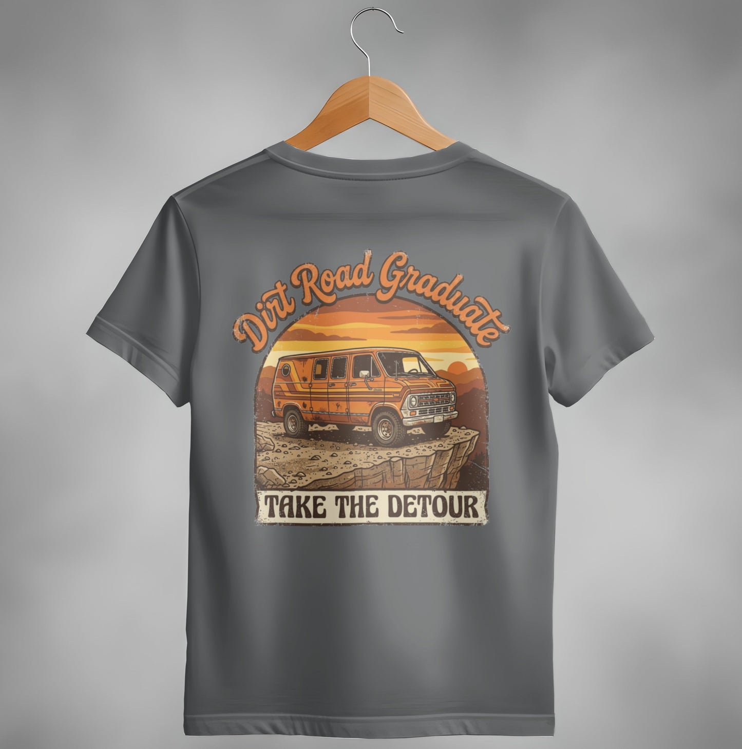 Dirt Road Graduate Vintage Van Life T-Shirt
