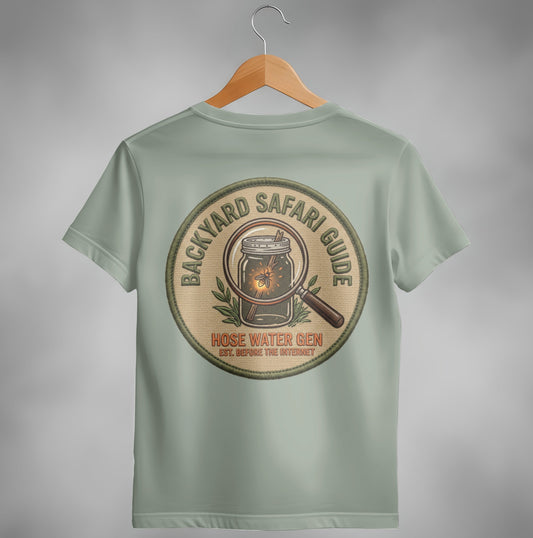 Backyard Safari Guide Vintage Patch T-Shirt