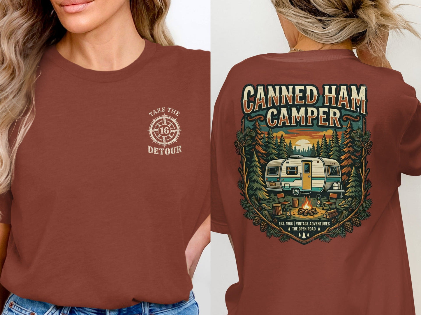 Vintage Canned Ham Camper Graphic Tee