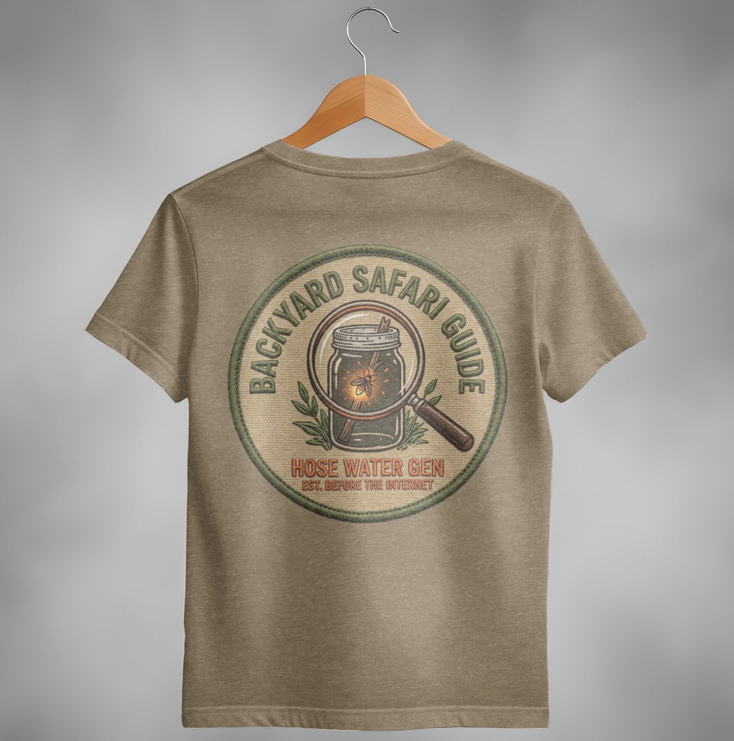 Backyard Safari Guide Vintage Patch T-Shirt