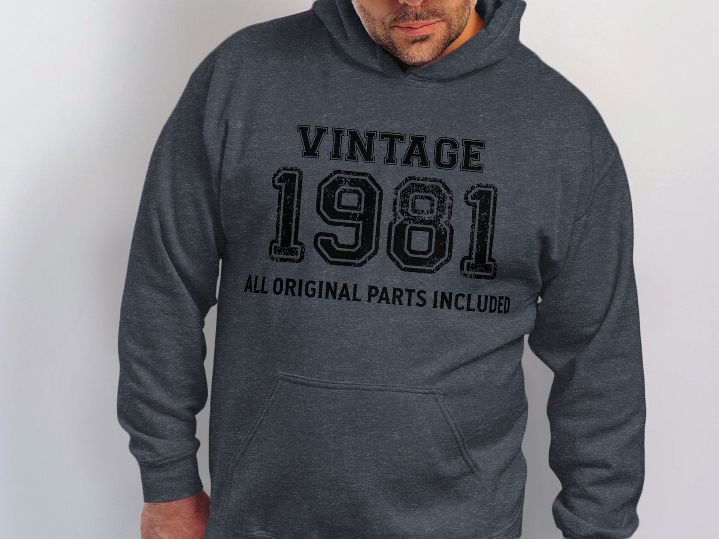 Vintage 1981 All Original Parts Included Birthday Hoodie