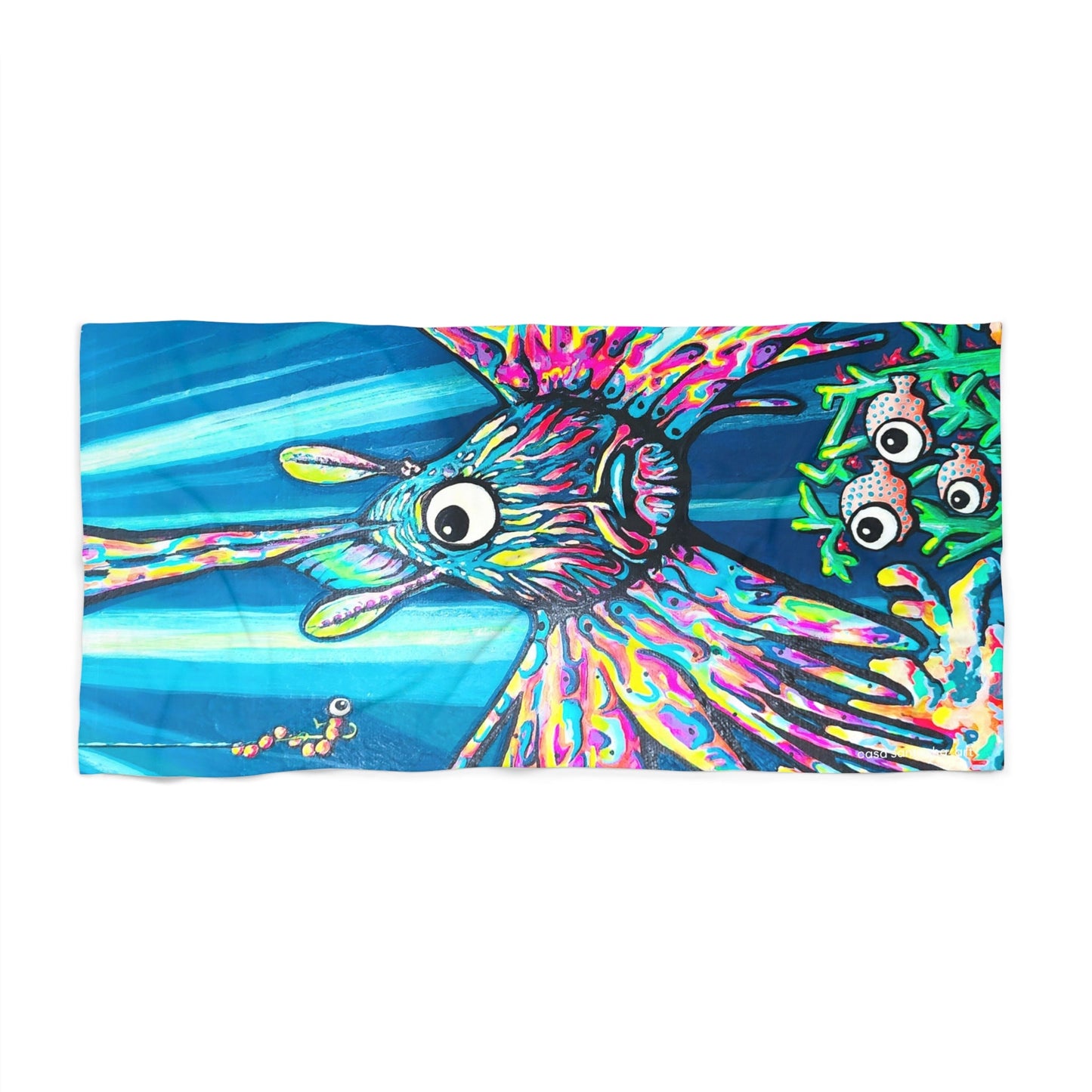 Cyclops Lionfish Beach Towel for Summer Fun and Vacation Essentials