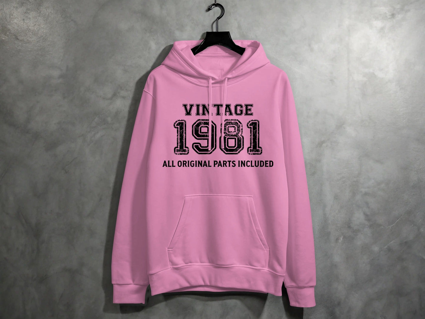 Vintage 1981 All Original Parts Included Birthday Hoodie