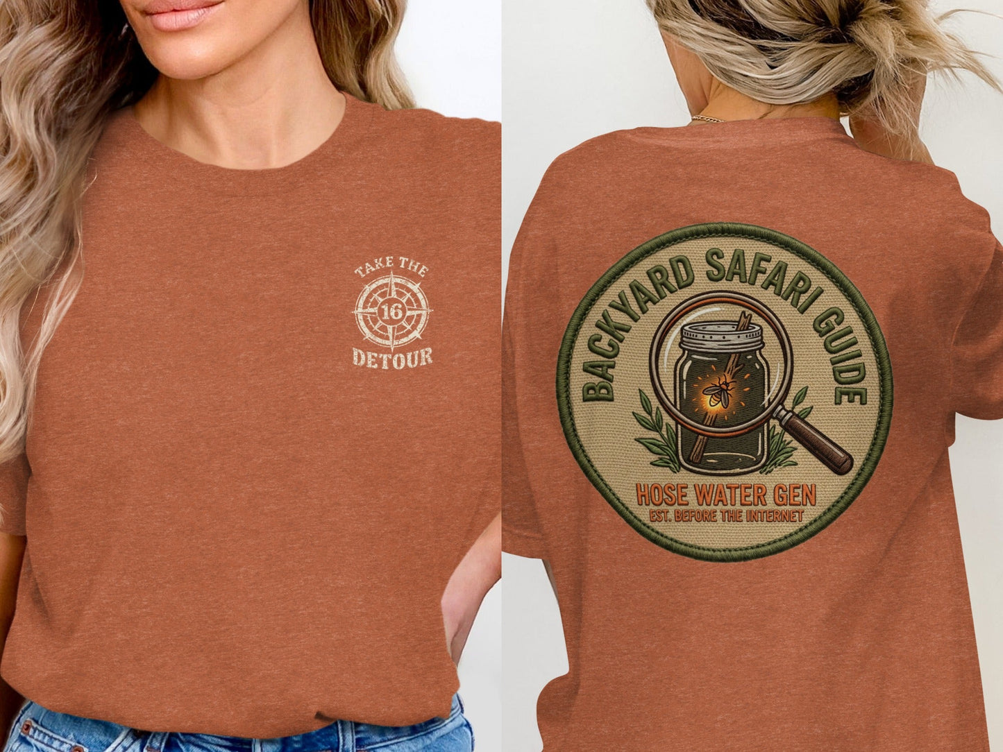 Backyard Safari Guide Vintage Patch T-Shirt