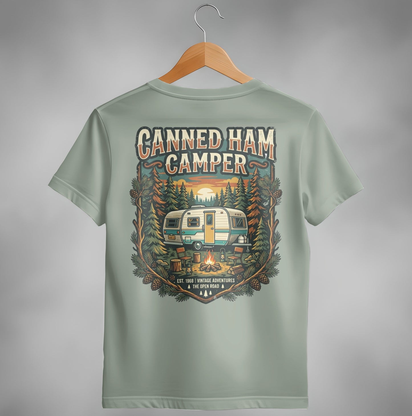 Vintage Canned Ham Camper Graphic Tee