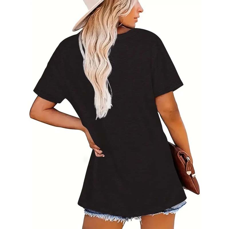 Sunrise Print Round Neck T-Shirt