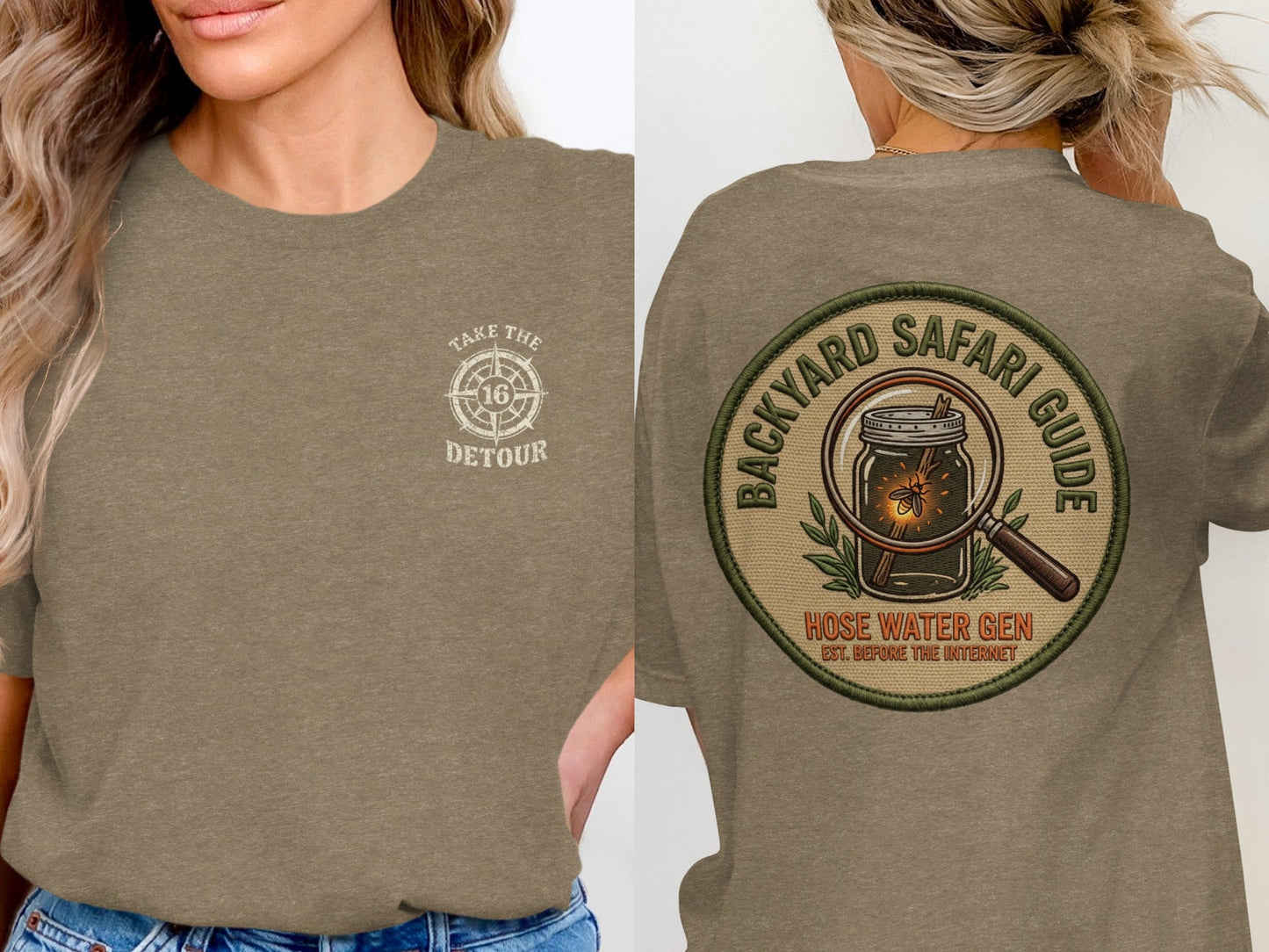 Backyard Safari Guide Vintage Patch T-Shirt