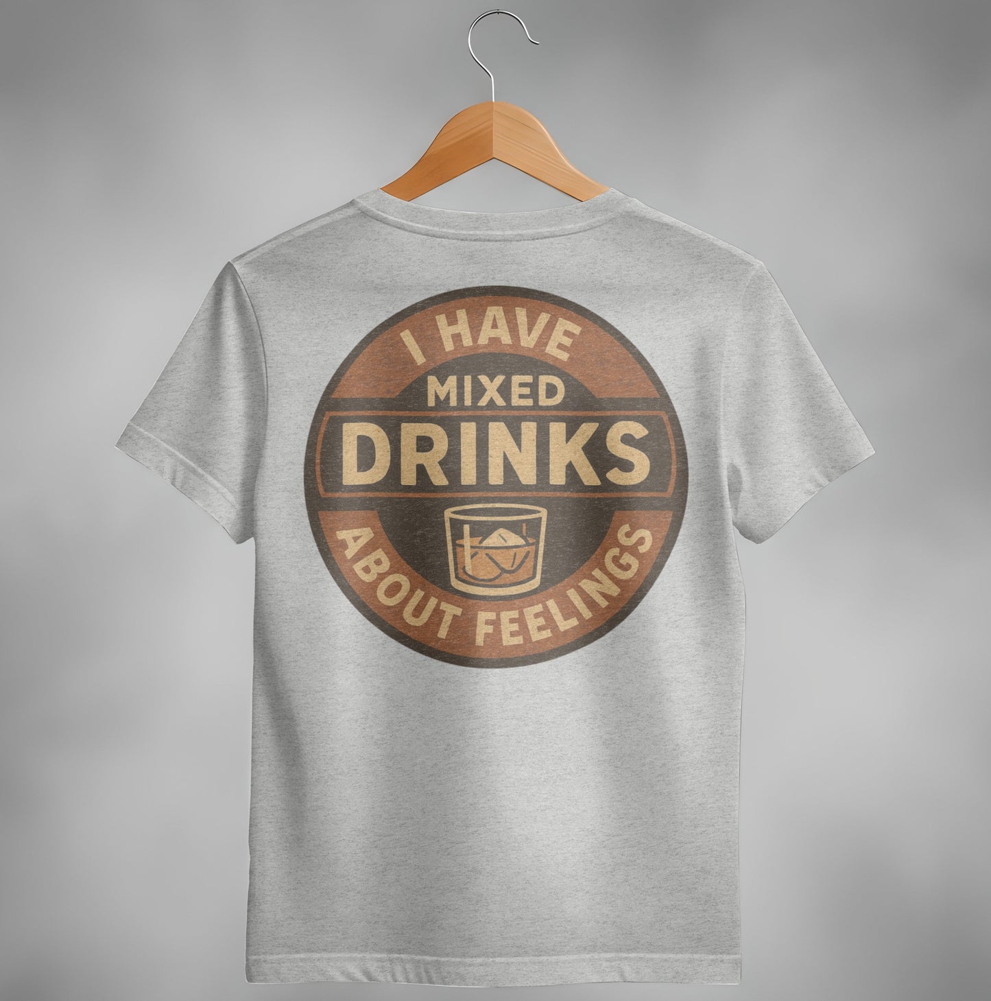 I Have Mixed Drinks About Feelings Retro Design T-Shirt