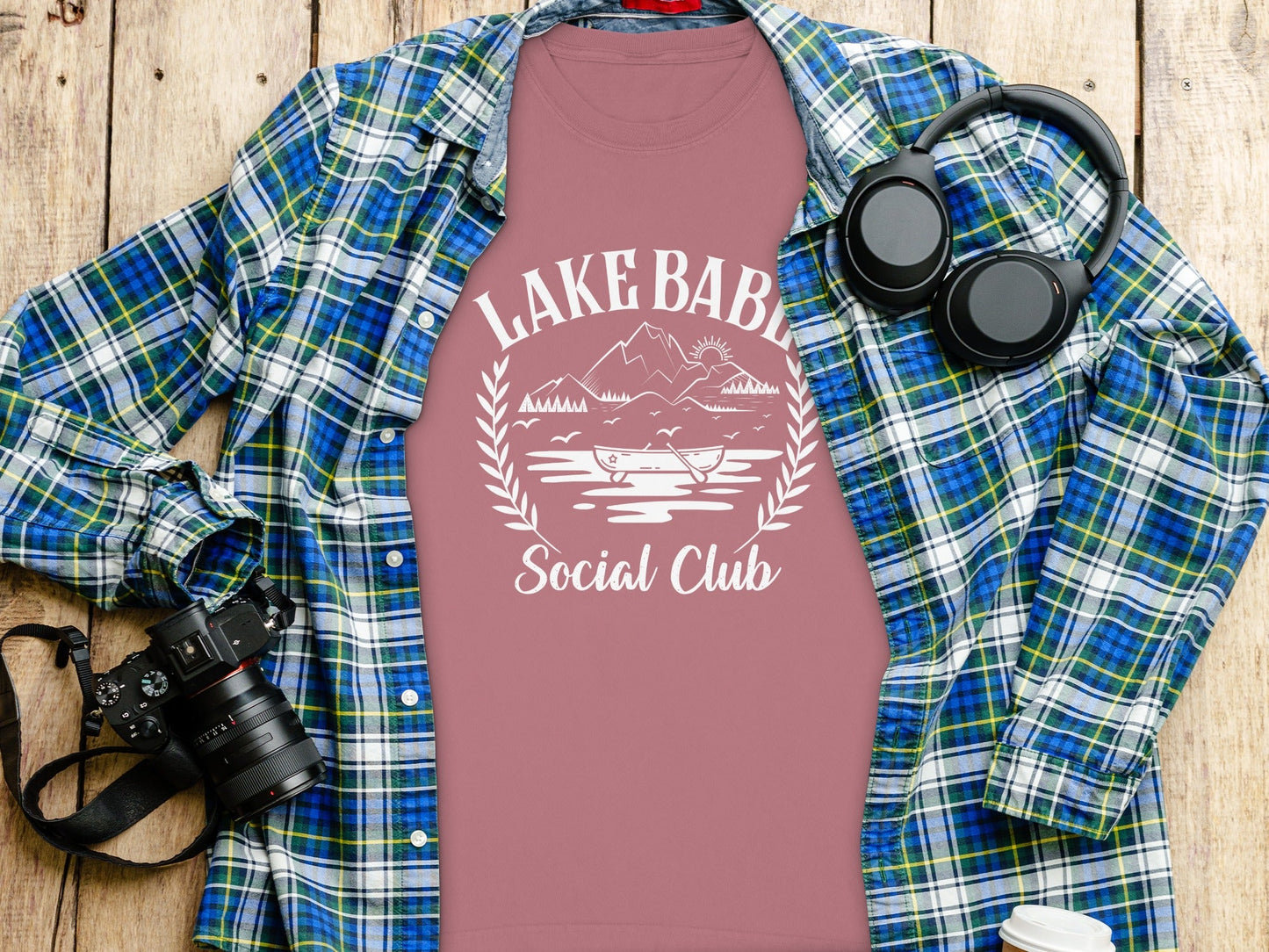 Lake Babe Social Club Vacation Outdoors Design Long Sleeve T-Shirt