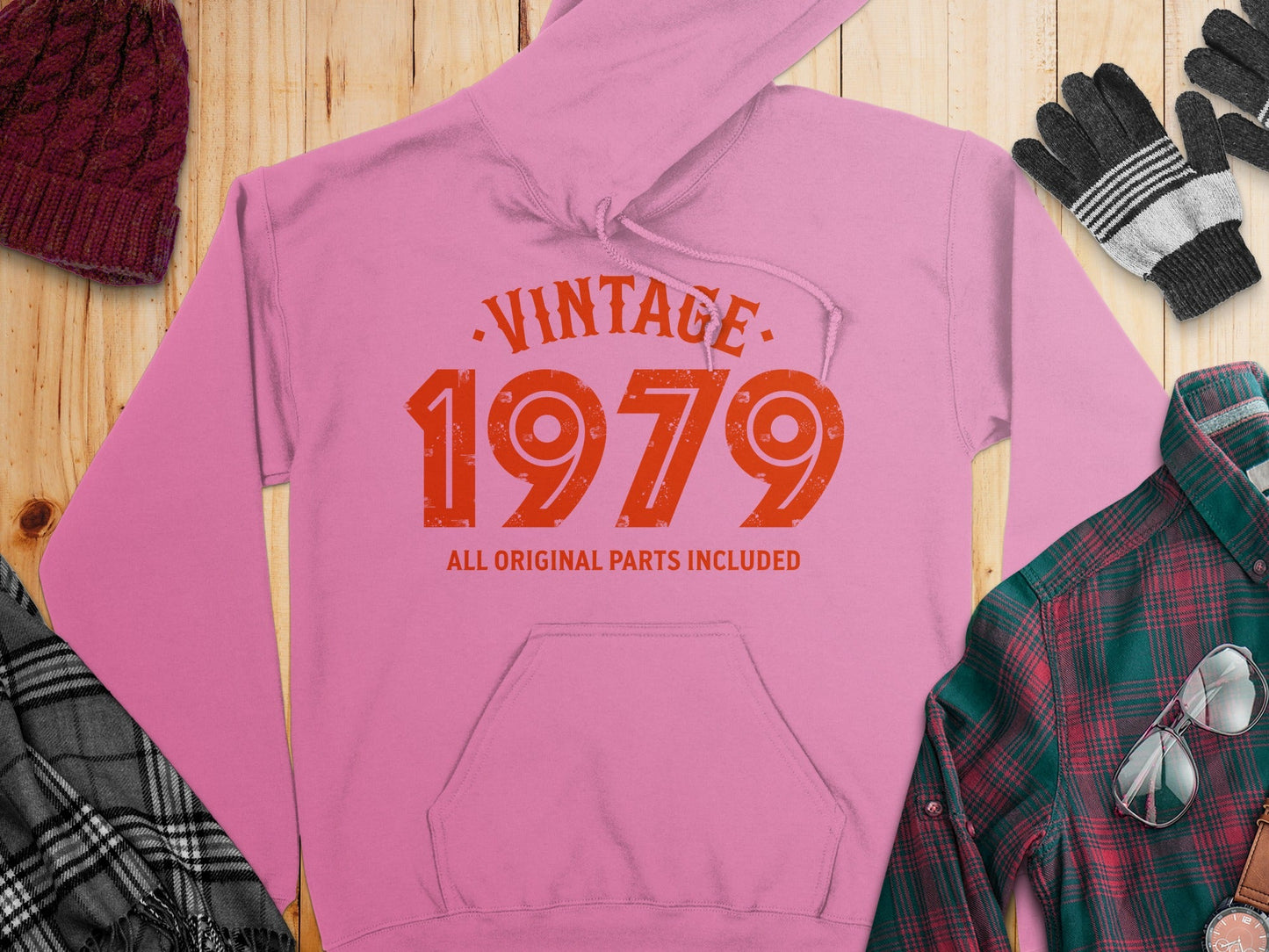 Vintage 1979 All Original Parts Included Design Hoodie