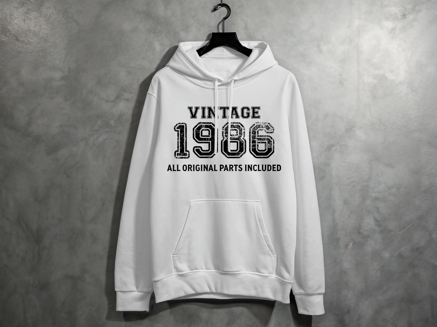 Vintage Style 1986 All Original Parts Included Hoodie