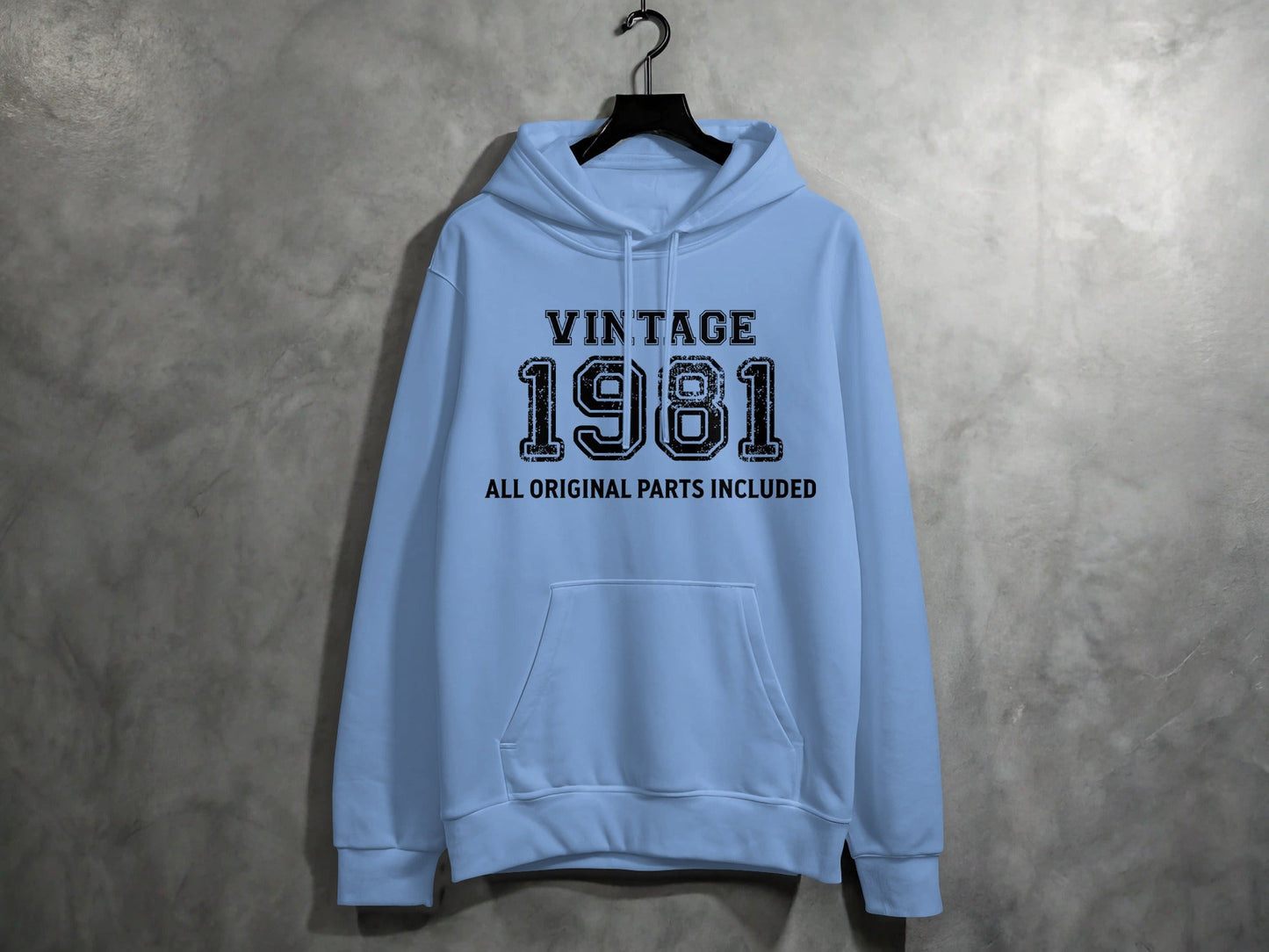 Vintage 1981 All Original Parts Included Birthday Hoodie