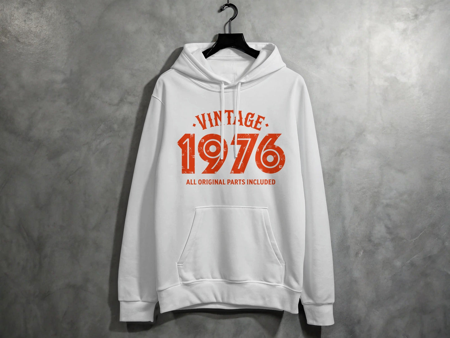 Vintage 1976 All Original Parts Included Graphic Design Hoodie