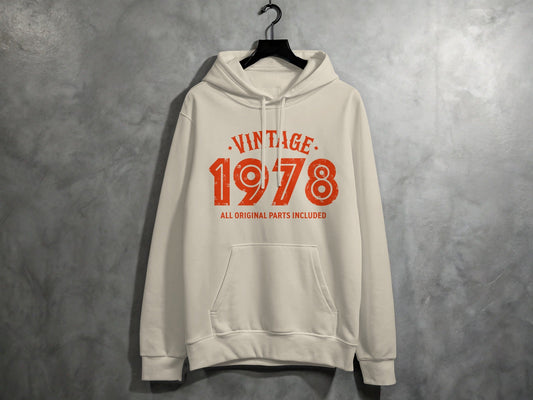 Vintage 1978 All Original Parts Included Design Hoodie