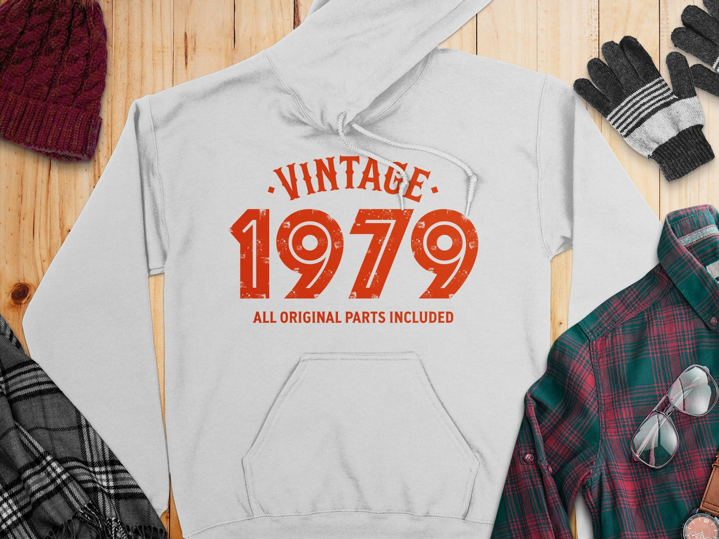 Vintage 1979 All Original Parts Included Design Hoodie