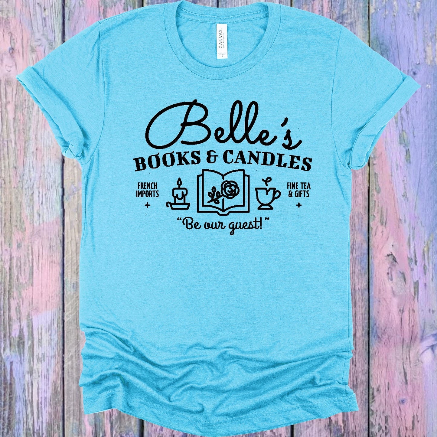Belle's Books & Candles Graphic Tee