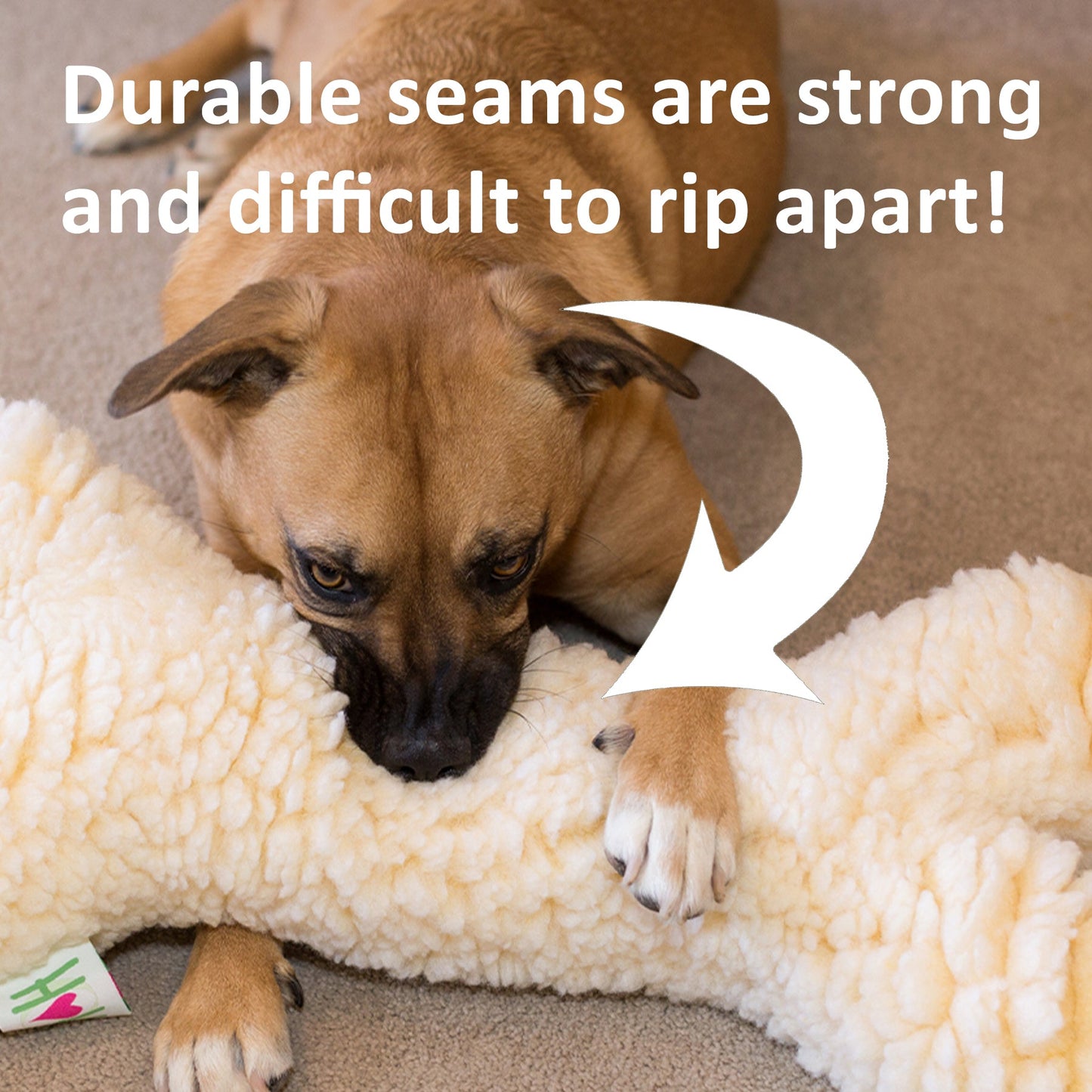 HuggleFleece® Plush Ball Dog Toy