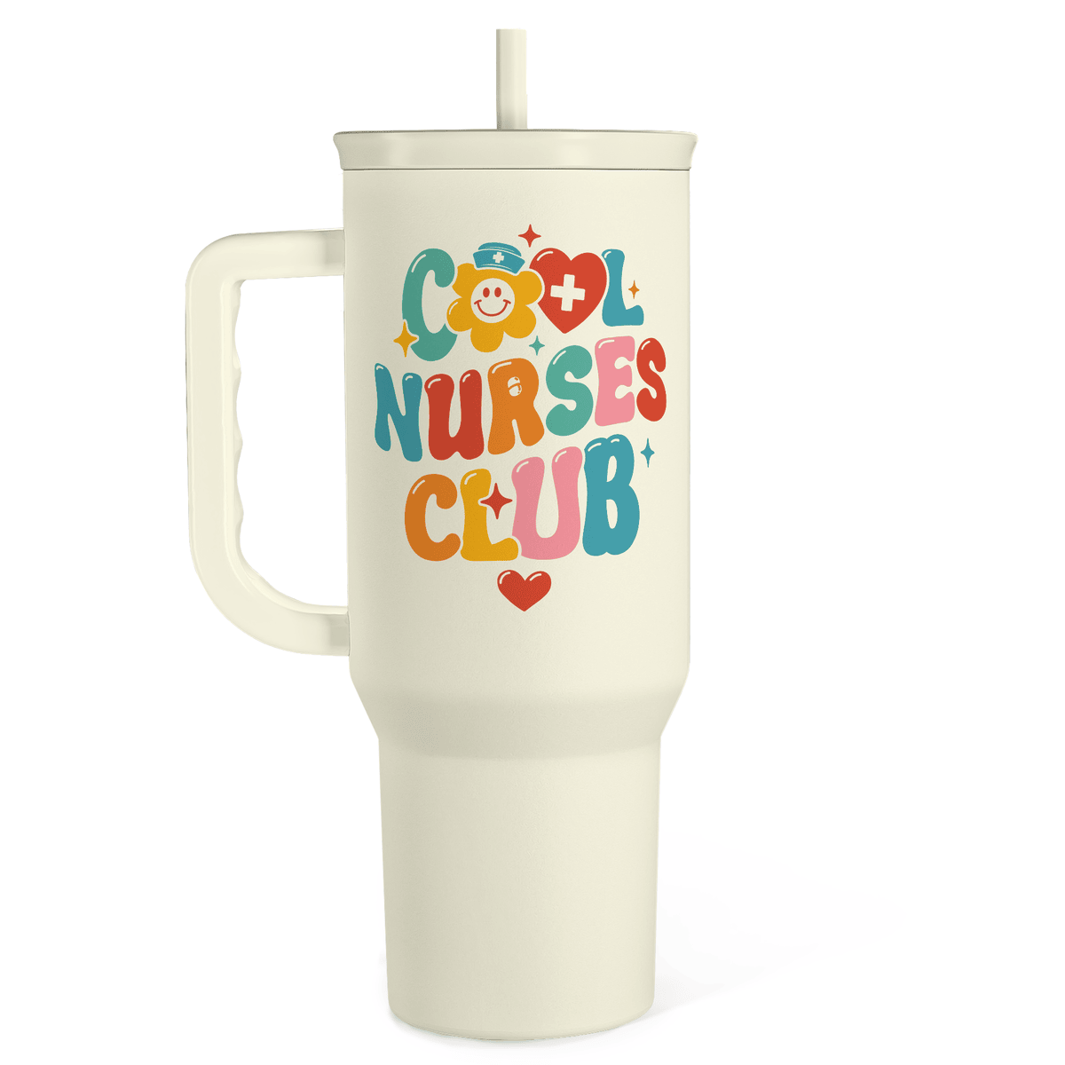 Beige Nurse Slidemate | Slider Tumbler with Handle 40oz