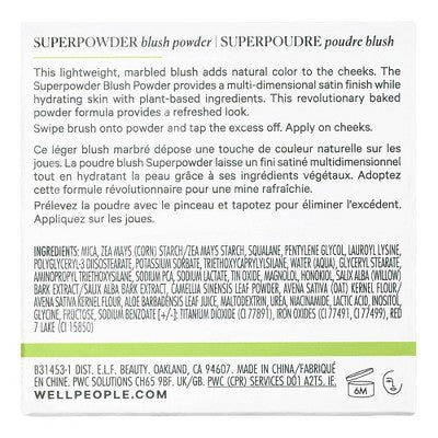 Well People Superpowder Blush Sweet Persimmon 0.17oz - New