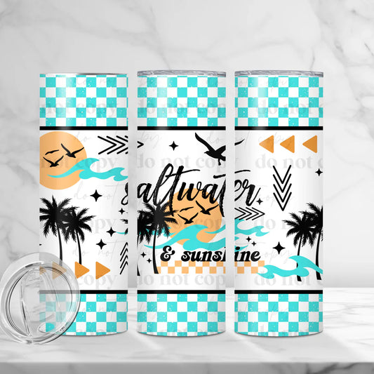 Saltwater & Sunshine 20 oz Skinny Tumbler