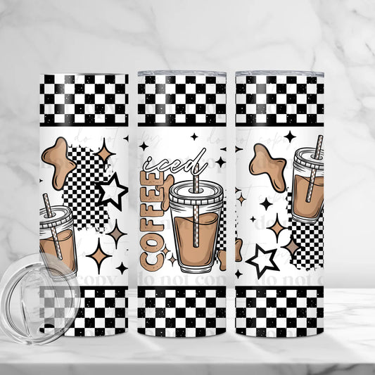 Iced Coffee 20 oz Skinny Tumbler